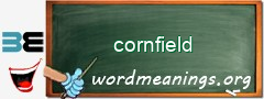 WordMeaning blackboard for cornfield